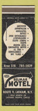 Matchbook Cover - Belmar Motel Latham NY