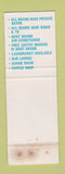 Matchbook Cover - Hotel Cadillac Rochester NY Burgundy Cafe
