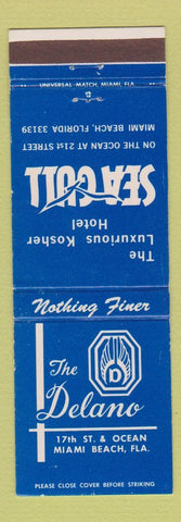 Matchbook Cover - The Delano Hotel Sea Gull Miami Beach FL