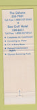 Matchbook Cover - The Delano Hotel Sea Gull Miami Beach FL