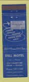 Matchbook Cover - Dell Motel Delhi ON