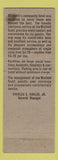 Matchbook Cover - Hotel Winfield Scott Elizabeth NJ