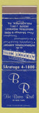 Matchbook Cover - Brass Rail New York City Airport Motel Philadelphia PA