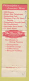 Matchbook Cover - Brass Rail New York City Airport Motel Philadelphia PA