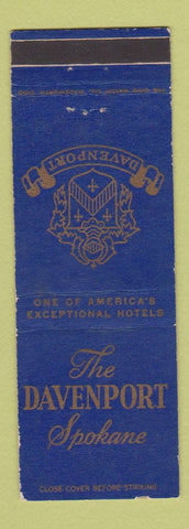 Matchbook Cover - Davenport Hotel Spokane WA