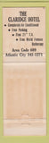 Matchbook Cover - Clarke's Hotel Sioux Lookout ON