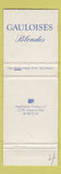 Matchbook Cover - Gauloises Blondes Tobacco?