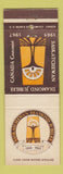 Matchbook Cover - Saskatchewan Diamond Jubilee SK 1965 DD Bean