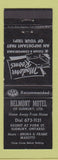 Matchbook Cover - Belmont Motel Sudbury ON