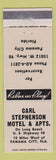 Matchbook Cover - Carl Stephenson Motel Panama City FL