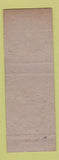 Matchbook Cover - Matchless Brand Foods Boston MA Webster Thomas