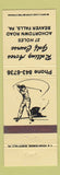 Matchbook Cover - Rolling Acres Golf Course Beaver Falls PA