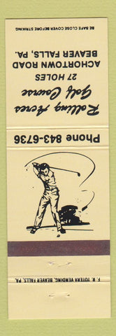 Matchbook Cover - Rolling Acres Golf Course Beaver Falls PA