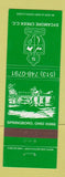 Matchbook Cover - Sycamore Creek Country Club Springboro OH