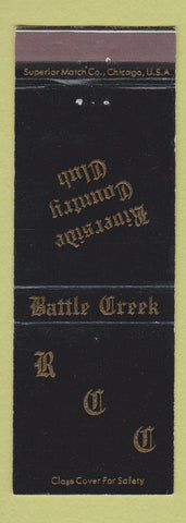 Matchbook Cover - Riverside Country Club Battle Creek MI