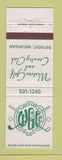 Matchbook Cover - Western Golf and Country Club Detroit MI
