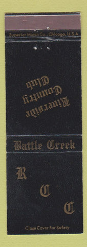 Matchbook Cover - Riverside Country Club Battle Creek MI
