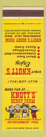 Matchbook Cover - Knott's Berry Farm Buena Park CA Amusement Park