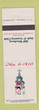 Matchbook Cover - Old Westbury Golf Country Club LI NY