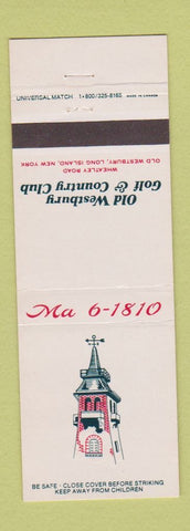 Matchbook Cover - Old Westbury Golf Country Club LI NY