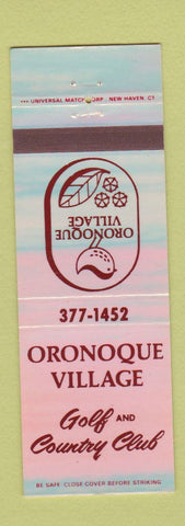 Matchbook Cover - Oronoque Village Golf and Country Club