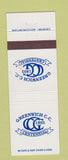 Matchbook Cover - Greenwich Country Club 1982