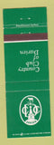 Matchbook Cover - Country Club of Darien CT