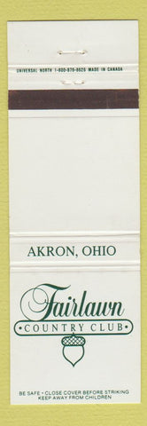 Matchbook Cover - Fairlawn Country Club Akron OH