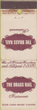 Matchbook Cover - Brass Rail Restaurants New York City feature