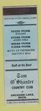 Matchbook Cover - Tam O'Shanter Country Club Orchard Lake MI