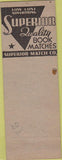 Matchbook Cover - Joe Croisdaale Austin TX Superior Match