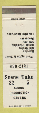 Matchbook Cover - Scene 22 Take 5 Sound Production Camera