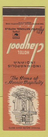 Matchbook Cover - Hotel Claypool Indianapolis IN