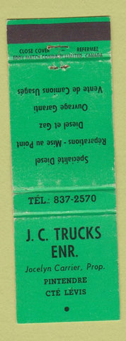 Matchbook Cover - JC Trucks Levis QC WEAR
