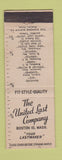 Matchbook Cover - United Last Company Boston MA