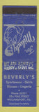 Matchbook Cover - Beverly's Women's Clothes Williamsport PA