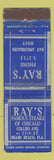 Matchbook Cover - Ray's Steaks Miami Beach FL