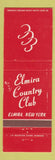 Matchbook Cover - Elmira Country Club NY