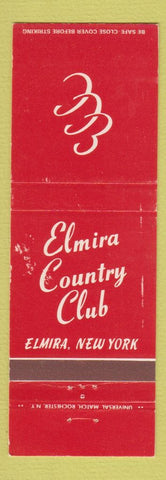 Matchbook Cover - Elmira Country Club NY