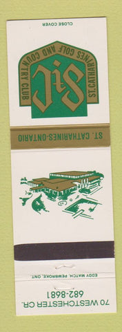 Matchbook Cover - St Catharines Golf and Country Club ON