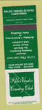 Matchbook Cover - Palos Verdes Country Club CA