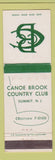 Matchbook Cover - Canoe Brook Country Club Summit NJ WEAR