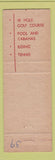 Matchbook Cover - Ojai Valley Inn Country Club CA