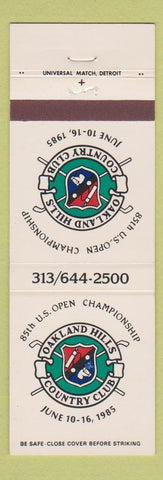 Matchbook Cover - Oakland Hills Country Club MI 1985