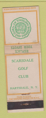 Matchbook Cover - Scarsdale Golf Club Hartsdale NY WEAR