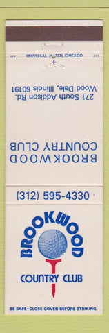 Matchbook Cover - Brookwood Country Club Wood Dale IL