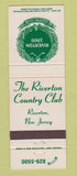 Matchbook Cover - The Riverton Country Club NJ
