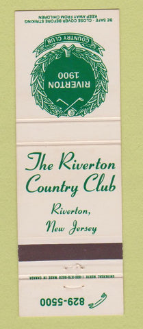 Matchbook Cover - The Riverton Country Club NJ