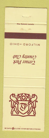 Matchbook Cover - Terrace Park Country Club Milford OH