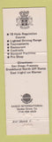 Matchbook Cover - Mile Square Restaurant Golf Fountain Valley CA